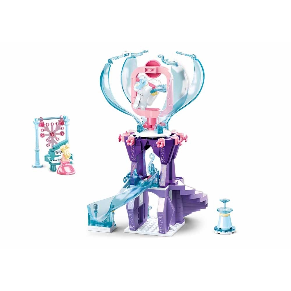 Set de constructie Fairy, 247 piese, Turnul fermecat - Sluban - imagine 4