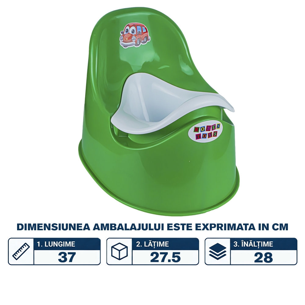Olita copii, verde inchis, 37x27.5x28 cm - ROBENTOYS - imagine 2