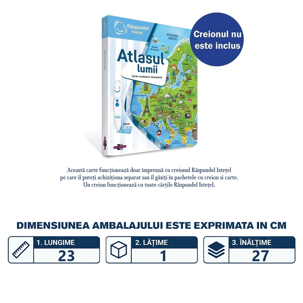 Raspundel Istetel, Carte - Atlasul Lumii, ALBI - BLACKFIRE - imagine 2