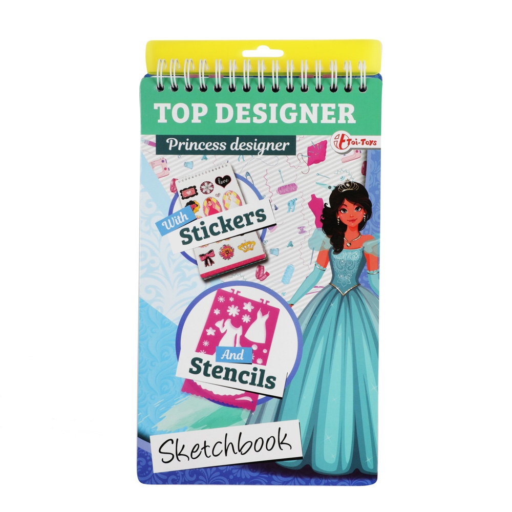Carnetel de desen cu stickere si sabloane - Toi-Toys - imagine 19