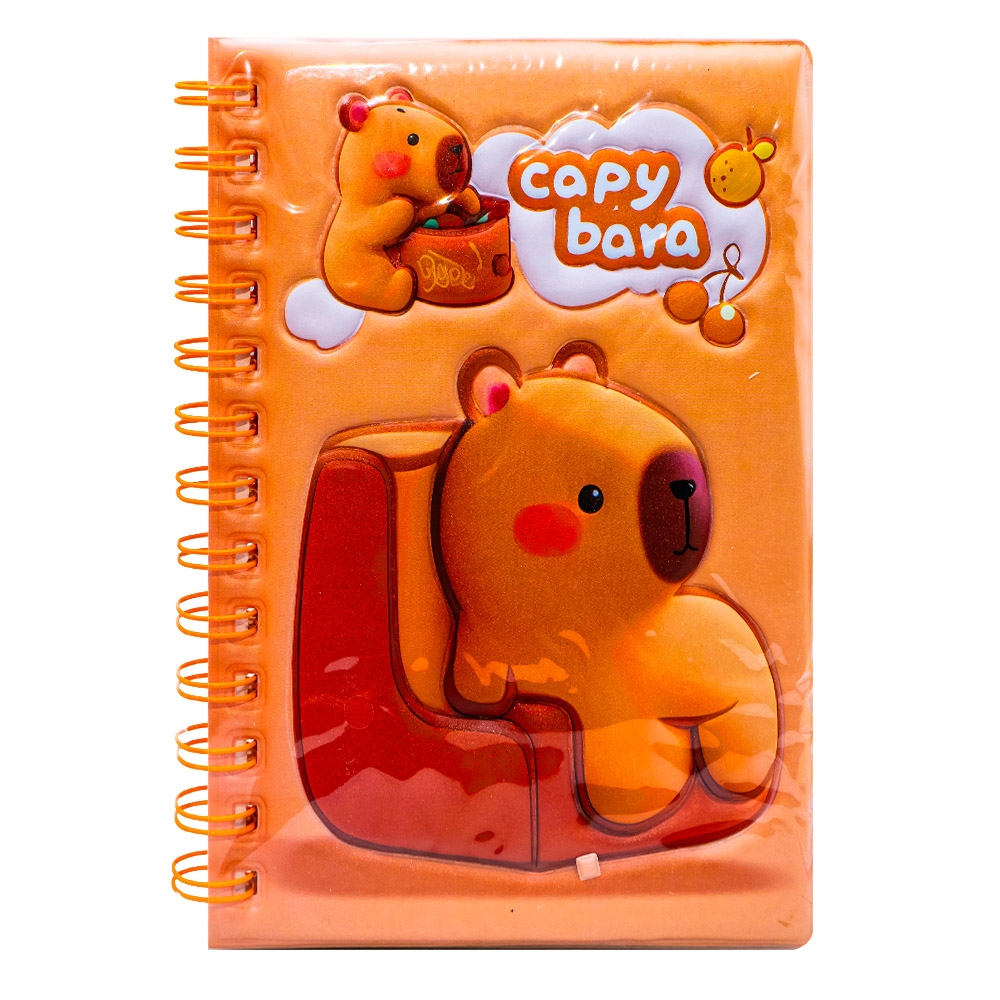 Notes B6, cu arc, 3D, 60 file, Capybara - imagine 4