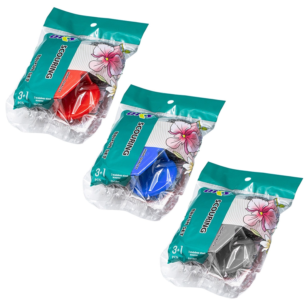 Bureti vase, din sarma + maner, 3+1 buc/set