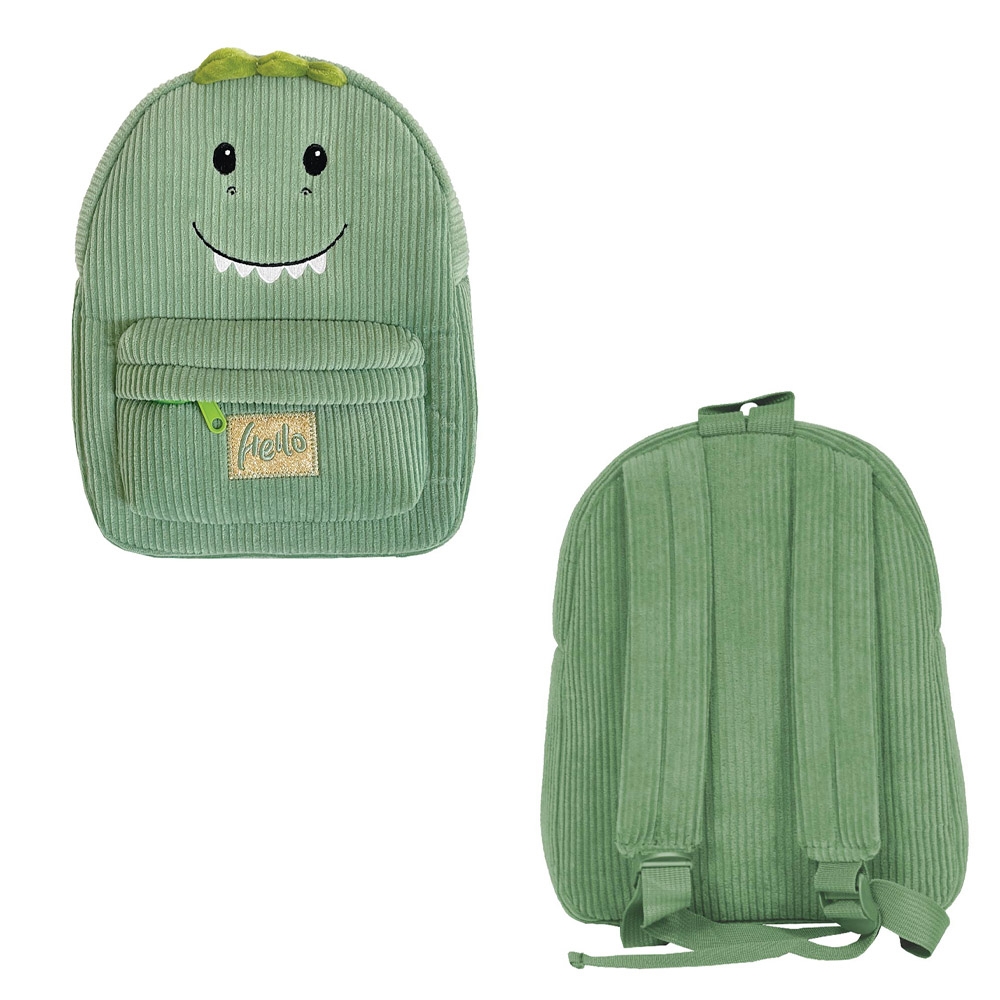 Ghiozdan gradinita Baby Animals, 23x8x28 cm, DINOSAUR - S-COOL - imagine 3