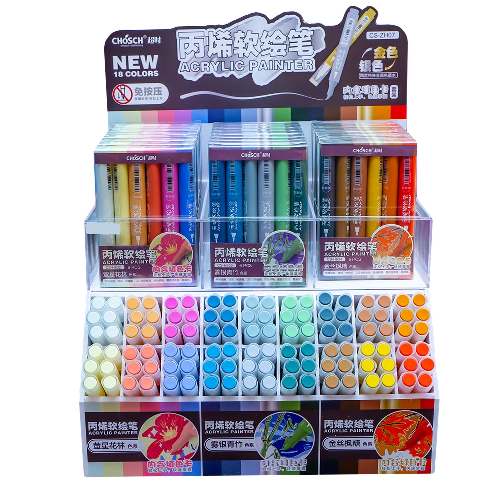 Markere acrilice, 252 buc/display - CHOSCH - imagine 2