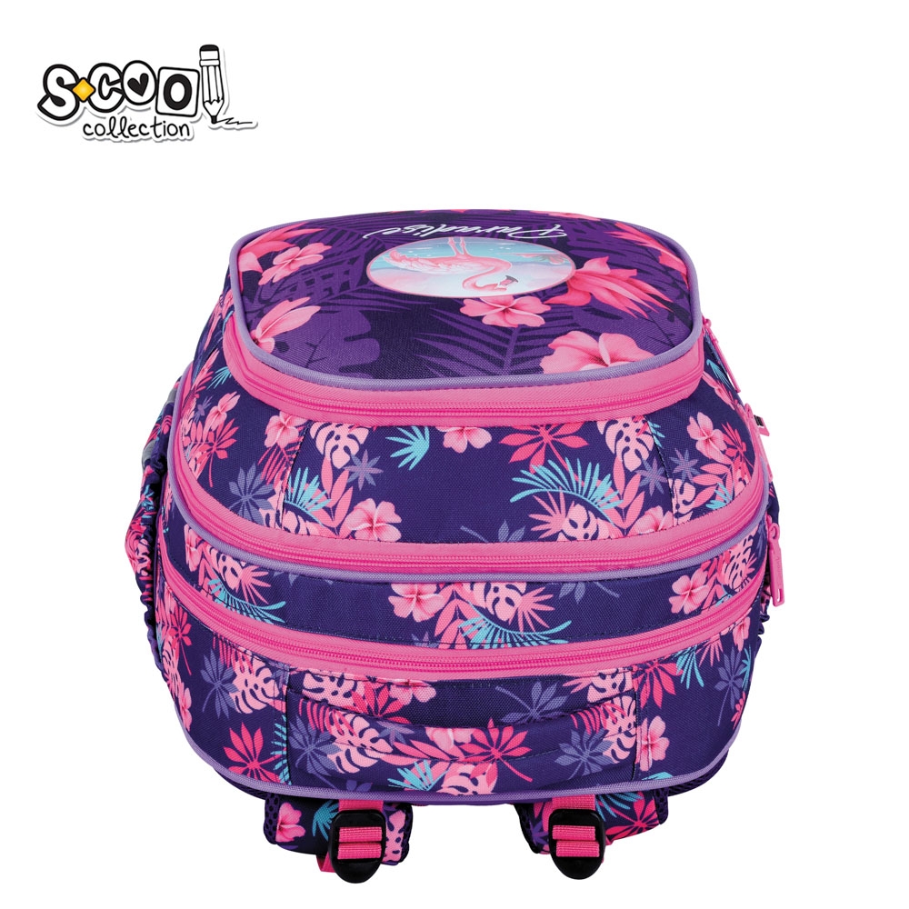 Ghiozdan anatomic, 39x33x18 cm, FLAMINGO - S-COOL - imagine 5