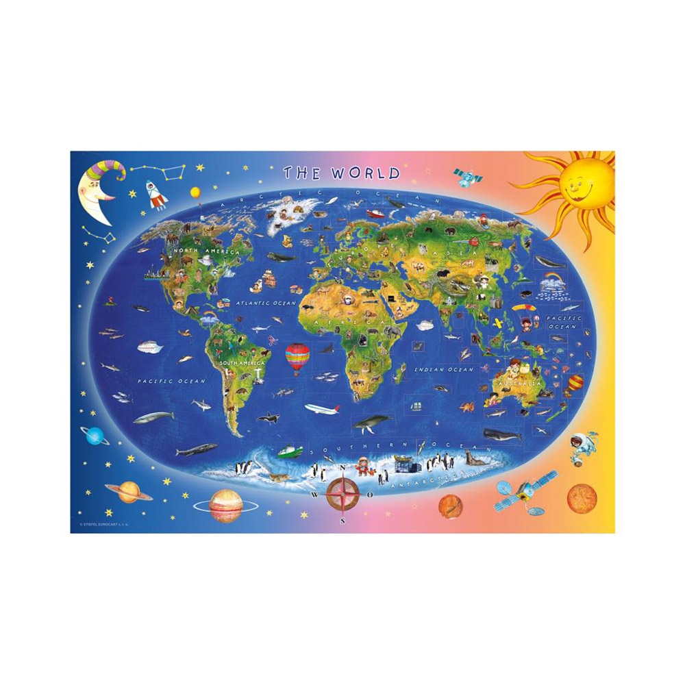 Puzzle 300 piese, Harta lumii - DINO TOYS - imagine 5