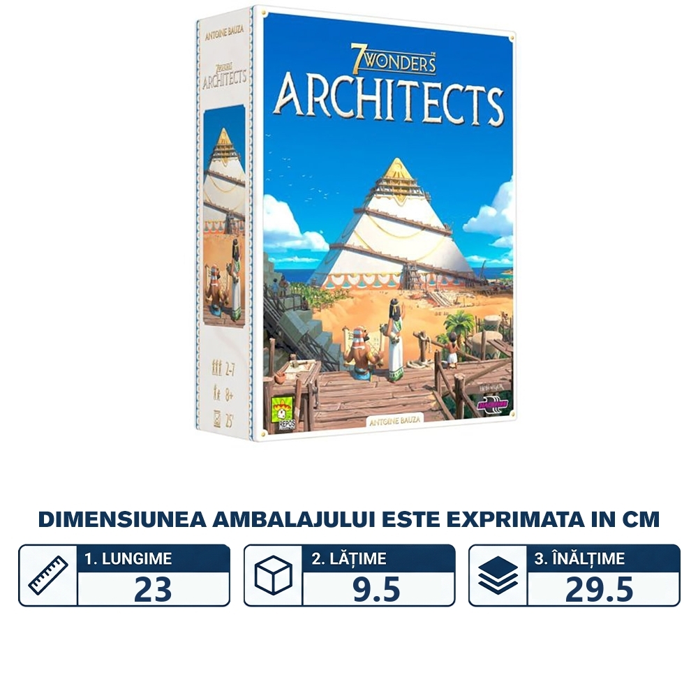 Joc de societate 7 Wonders Architects, limba romana - imagine 2