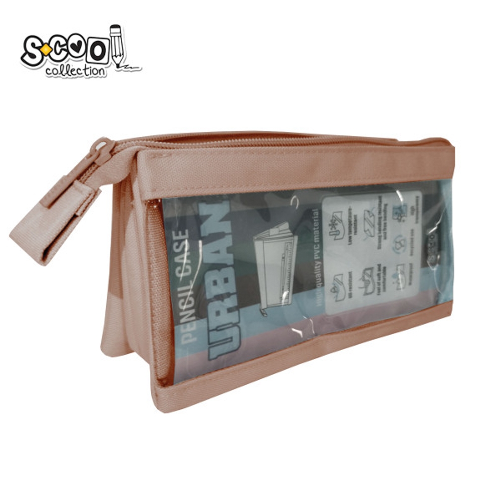Penar borseta transparent, Urban, 20.5x8x11 cm - S-COOL - imagine 3