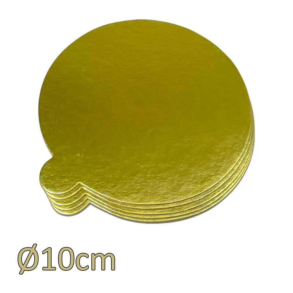 Monodisc auriu, din carton, 10 cm