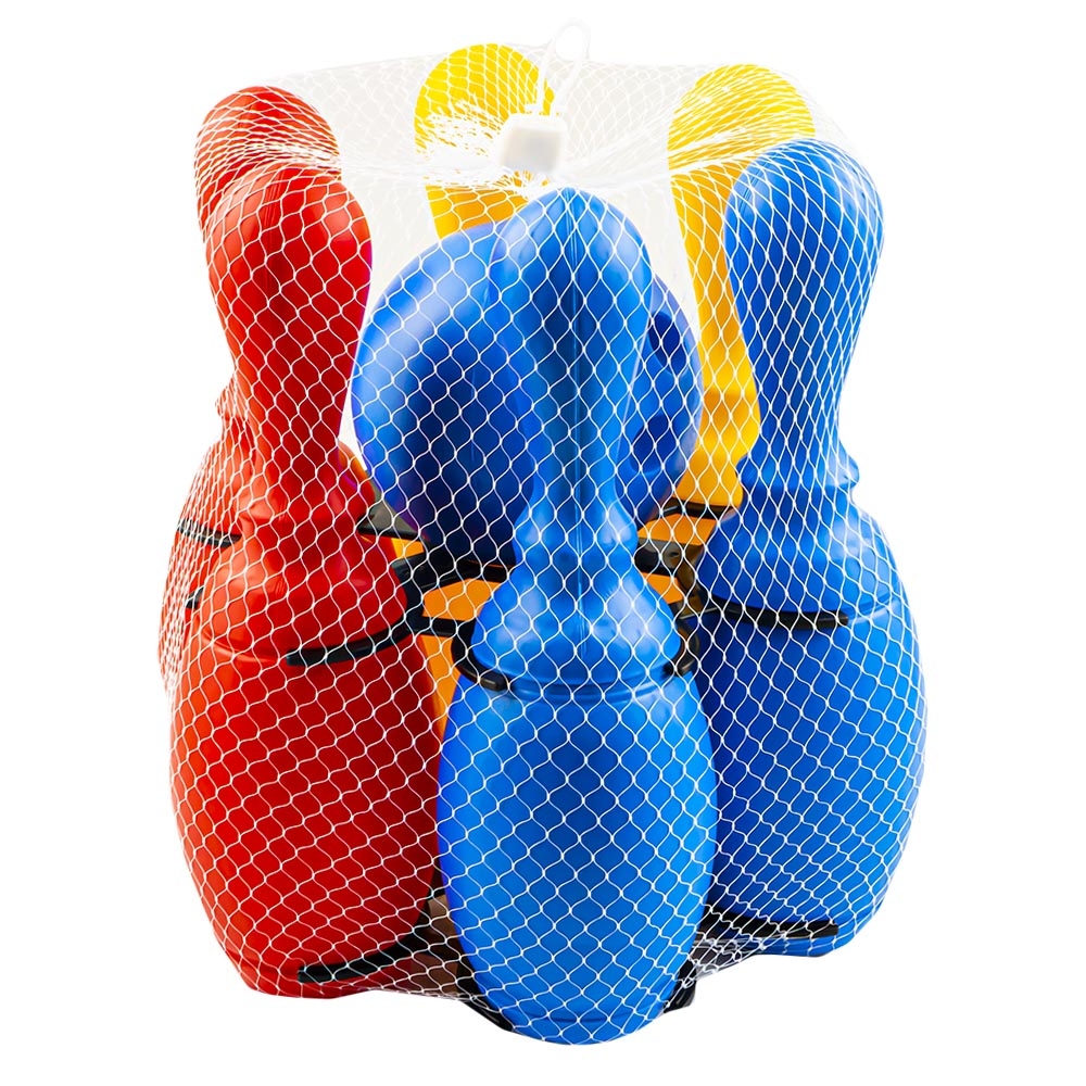 Set Bowling, 6 piese + minge si suport - ROBENTOYS - imagine 12