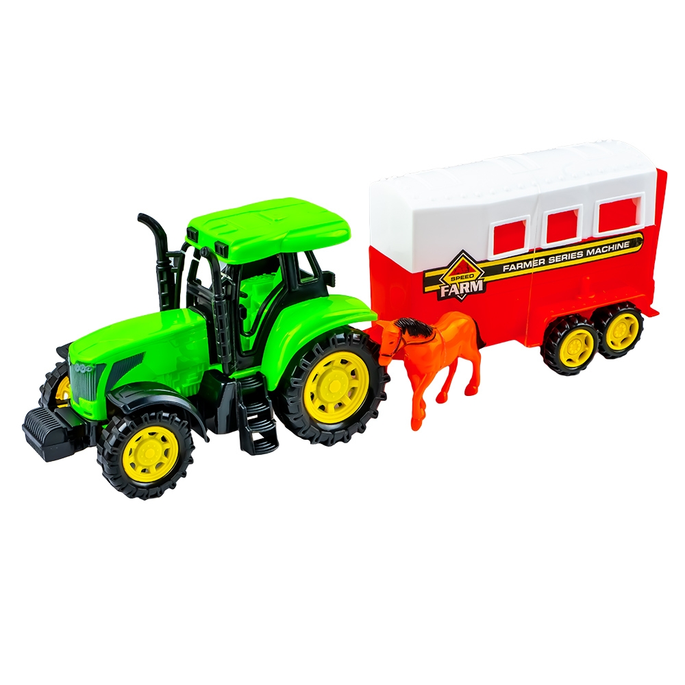 Tractor cu frictiune + remorca animale - imagine 2