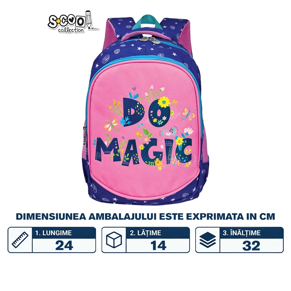 Ghiozdan gradinita, 34x23x14 cm, DO MAGIC - S-COOL - imagine 2