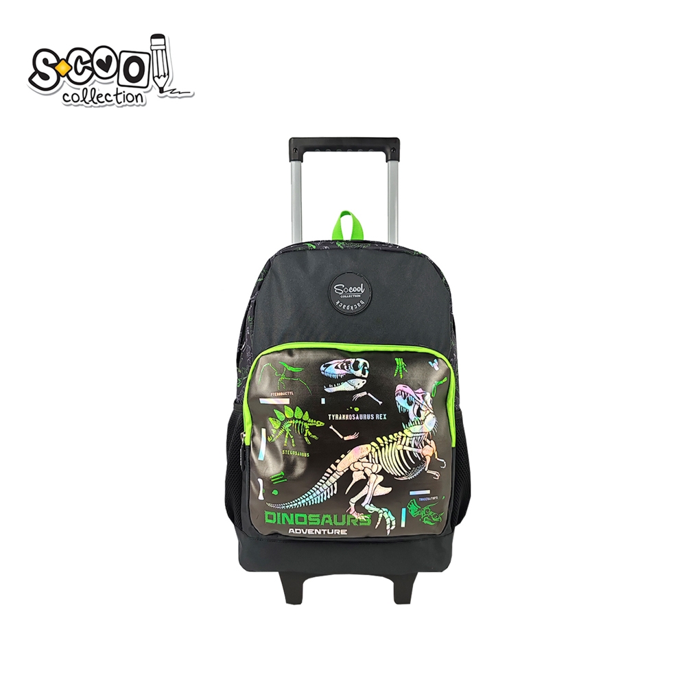 Ghiozdan trolley, 45x32x16.5 cm, DINOSAURS - S-COOL
