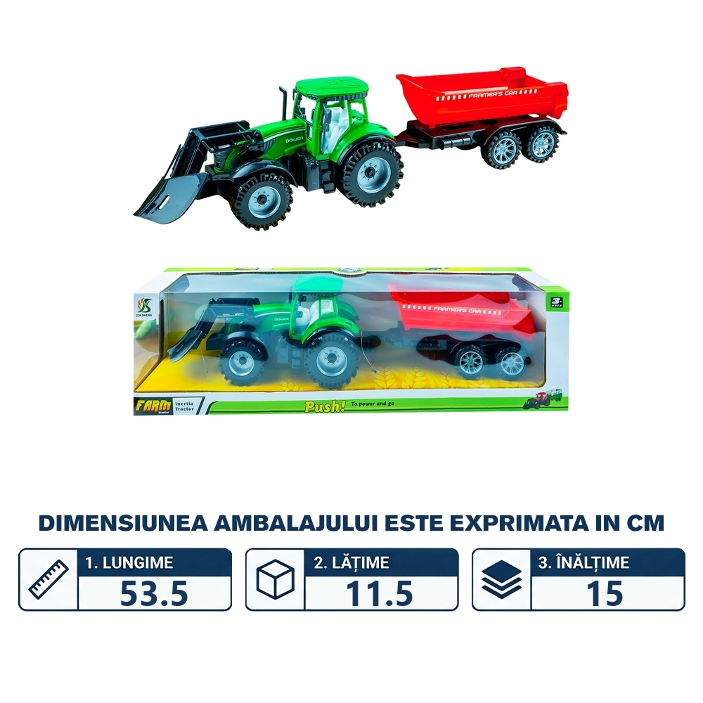 Tractor cu frictiune si remorca - imagine 2