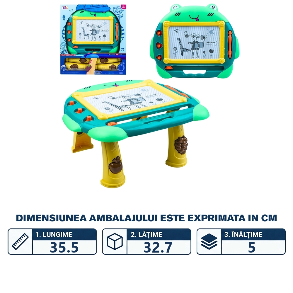 Tablita magica, cu suport + stampile - imagine 2