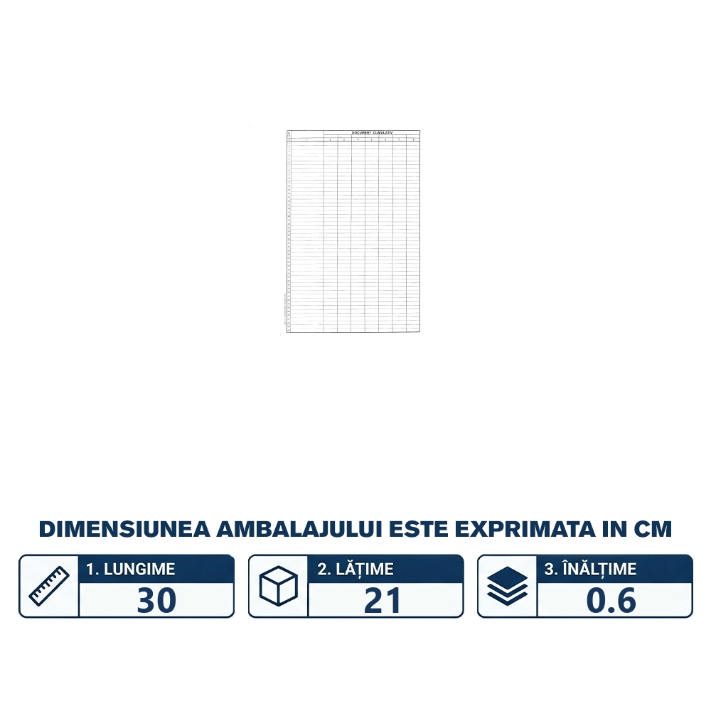 Document cumulativ vertical, A4, 100 file/top - imagine 2