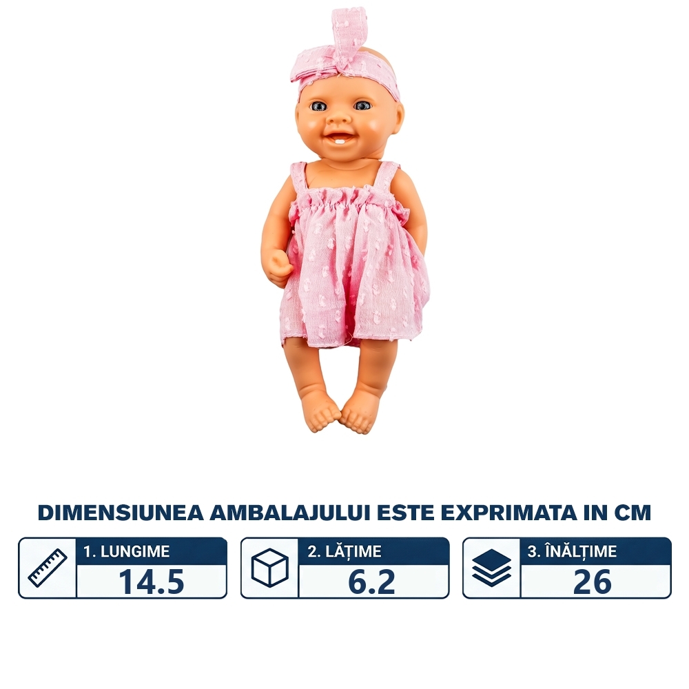 Bebelus fetita, 19.5 cm - imagine 2