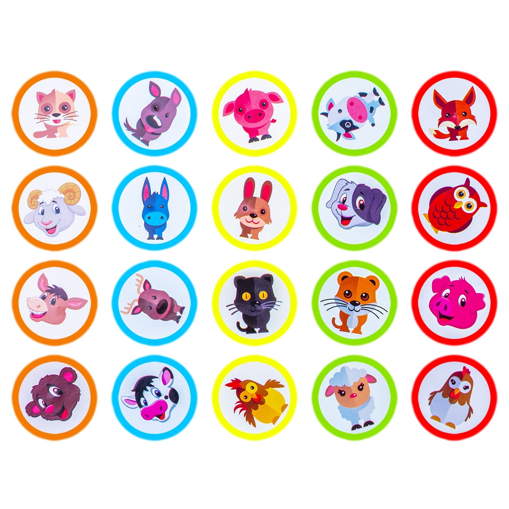 Accesorii craft, Stampilute rotunde, 20 buc/set - S-COOL - imagine 3