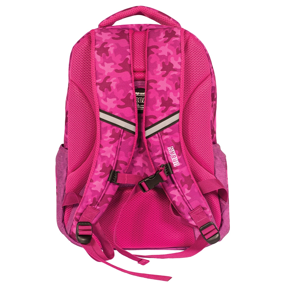 Ghiozdan anatomic, compartiment laptop, URBAN, 46x31x16 cm, PURPLE MILITARY - S-COOL - imagine 4