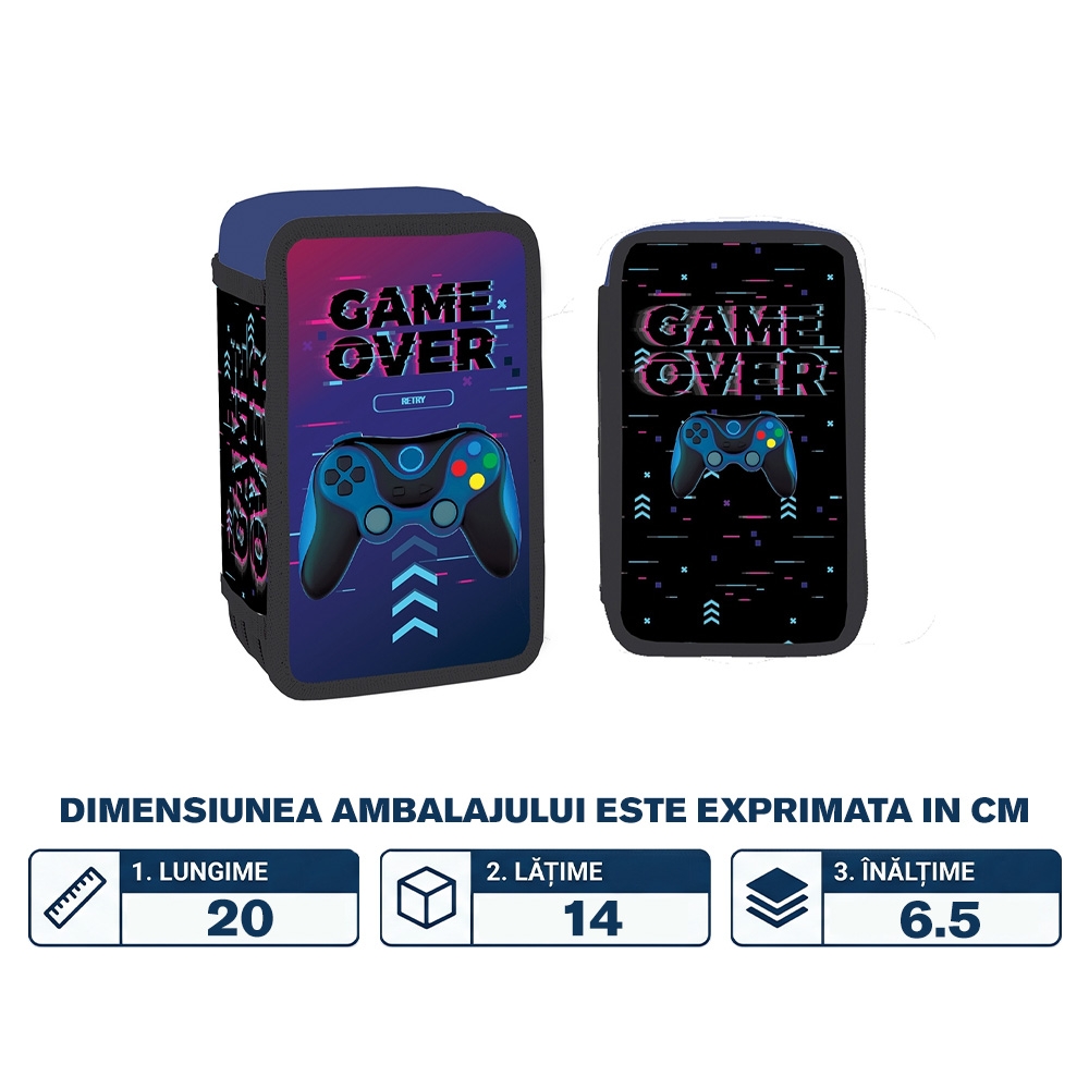 Penar Echipat, 3 Fermoare, 39 Piese, Game Over - S-Cool - imagine 2