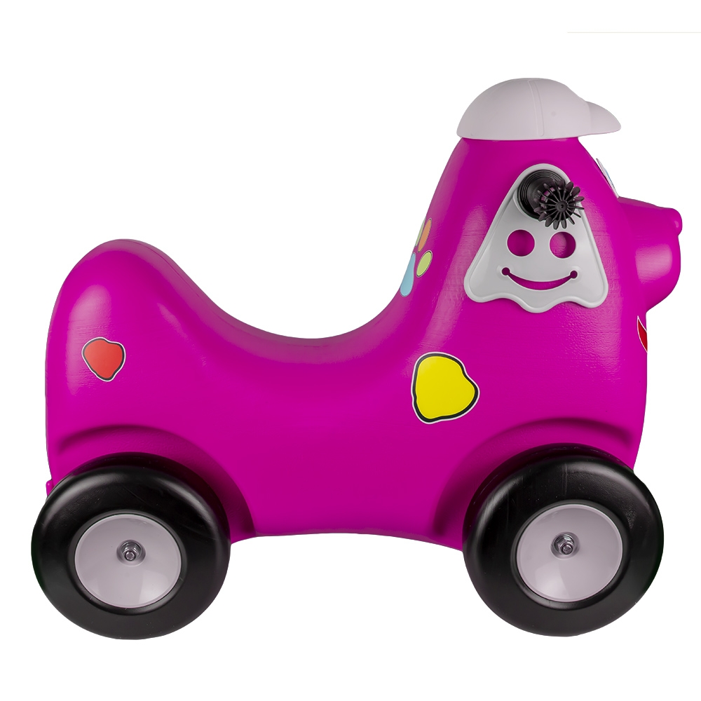 Catel cu roti, roz - ROBENTOYS - imagine 5