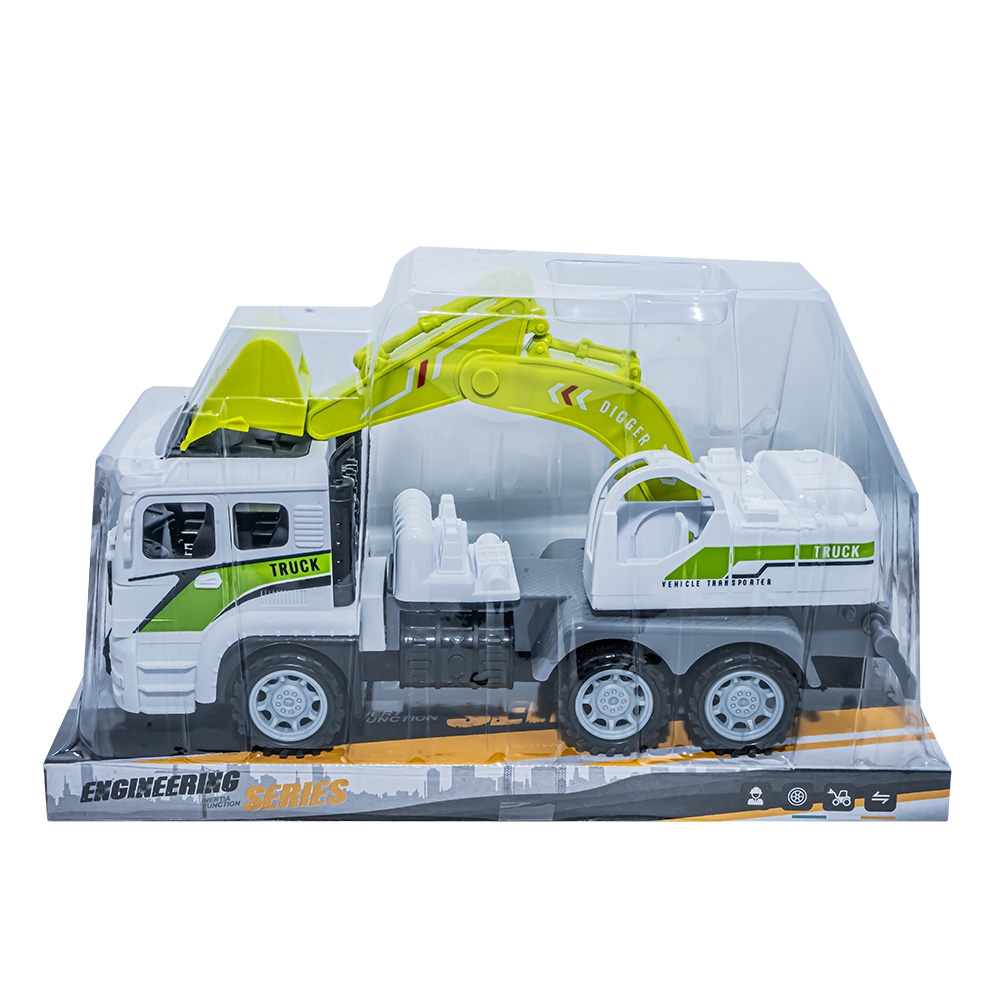 Camion - Excavator, cu frictiune, 29x9x16 cm - imagine 5