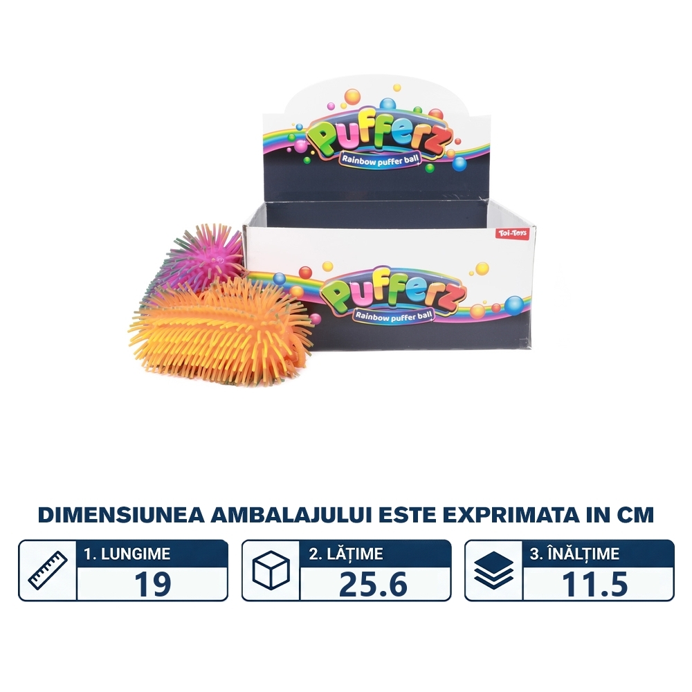 Jucarie Pufferz, Omida 15 cm - Toi-Toys - imagine 2