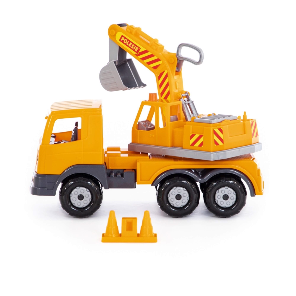 Camion-excavator, 42,5x16,5x24,5 cm, Polesie - imagine 2