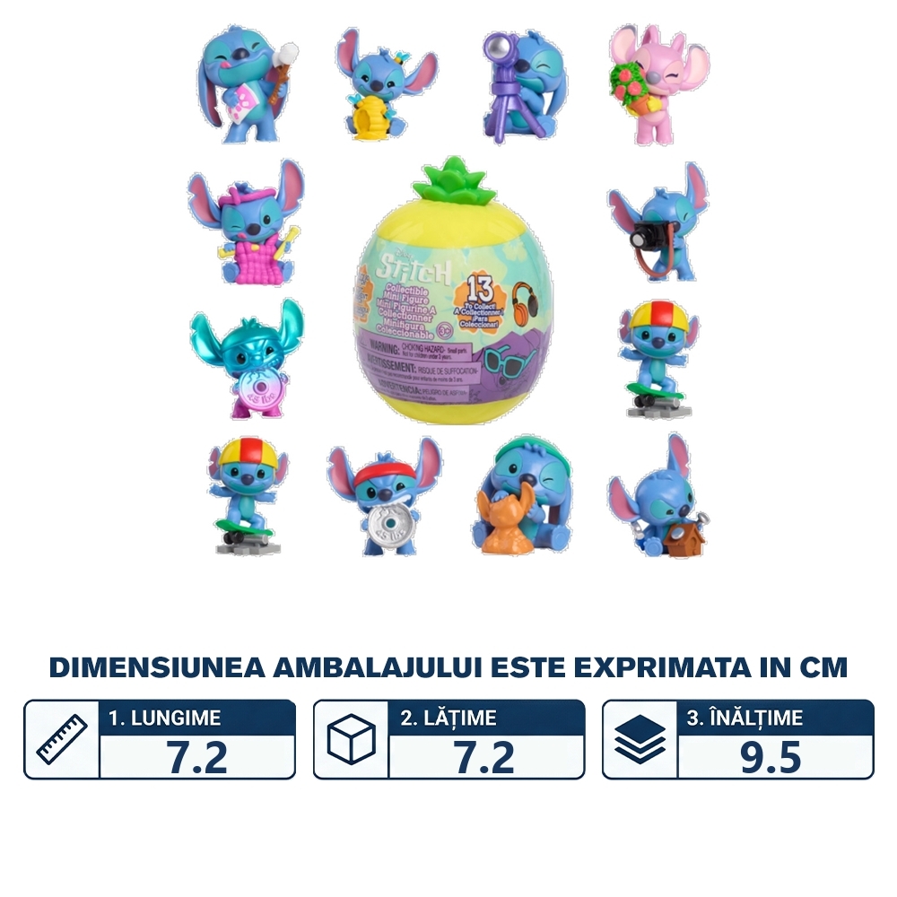 Disney Stitch, mini figurina in capsula, Hobby S5 - Blackfire - imagine 2