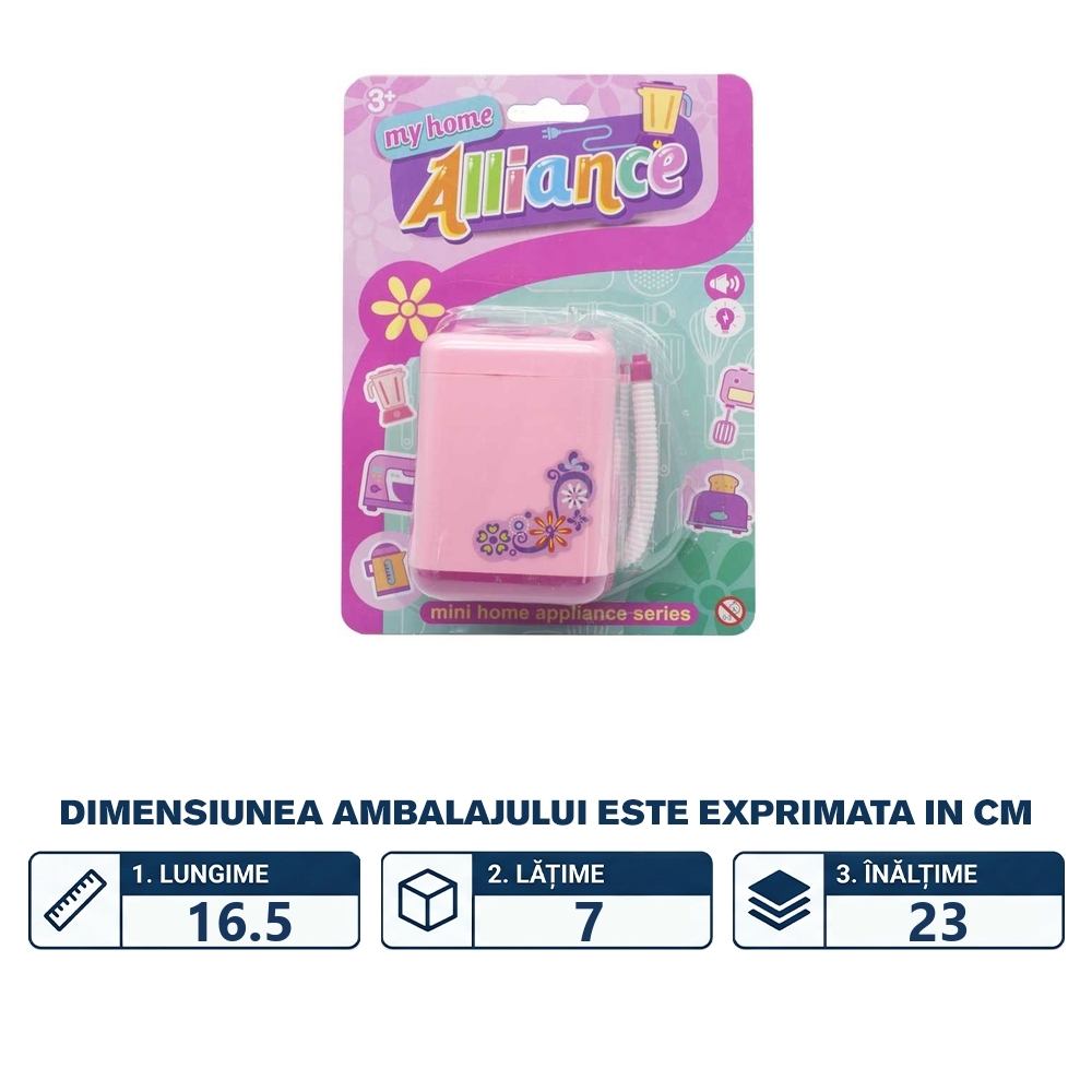 Masina de spalat cu lumina/sunet, 10 cm - imagine 2
