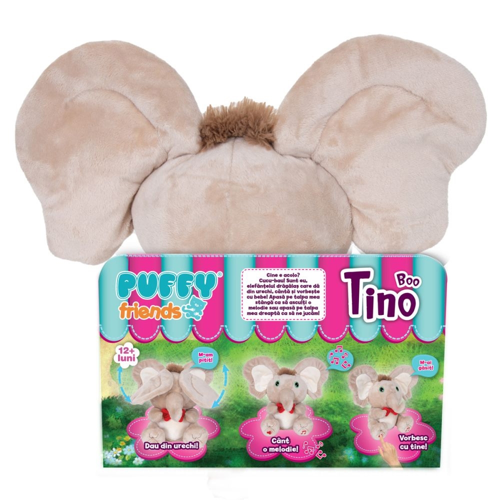 Puffy Friends Functions - Tino Boo Elefantel Bej - Noriel - imagine 4