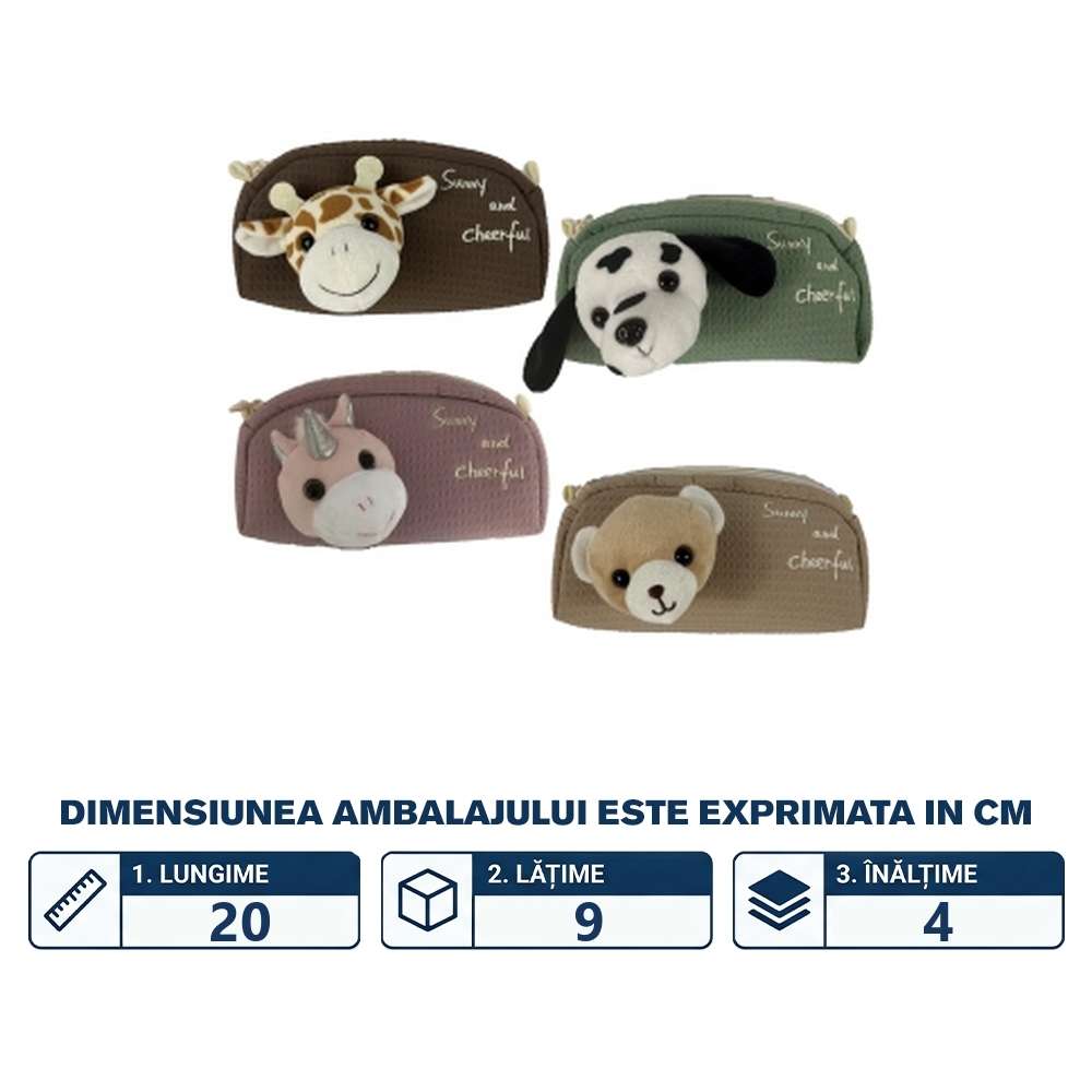 Penar borseta, 1 fermoar, Baby Animals, diverse modele - S-COOL - imagine 2