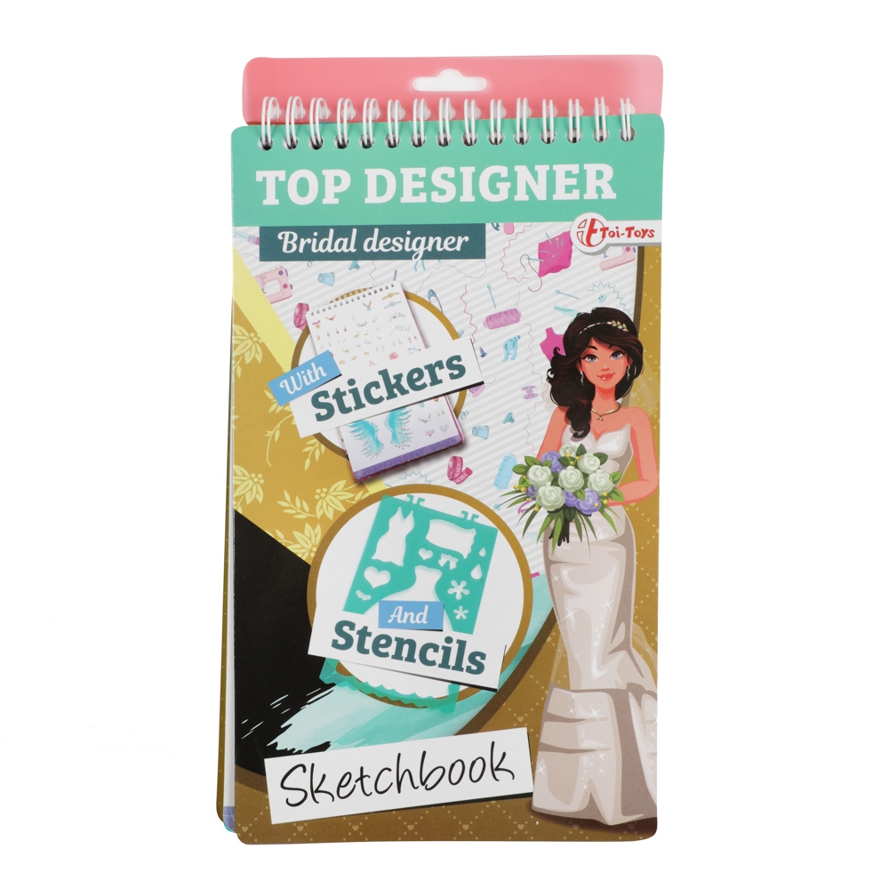 Carnetel de desen cu stickere si sabloane - Toi-Toys - imagine 7