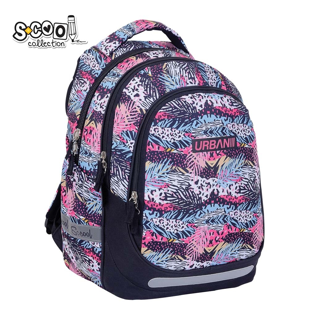 Ghiozdan anatomic light, URBAN, 41x28x17 cm, PATTERN - S-COOL - imagine 3