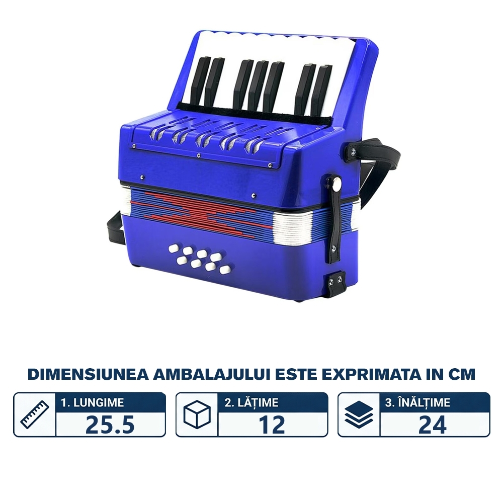 Acordeon, pentru copii, din plastic - imagine 2