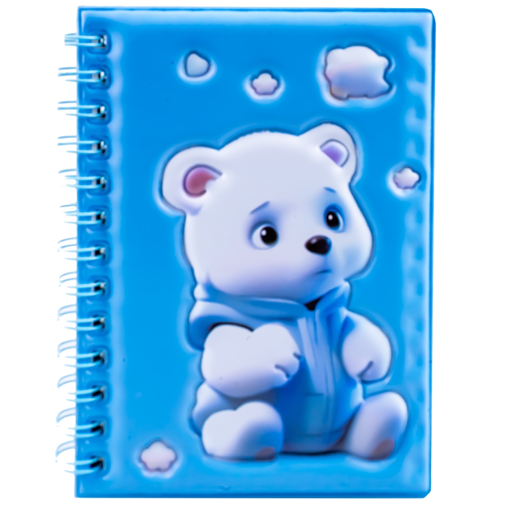 Notes A6, cu arc, 3D, Ursulet - imagine 7
