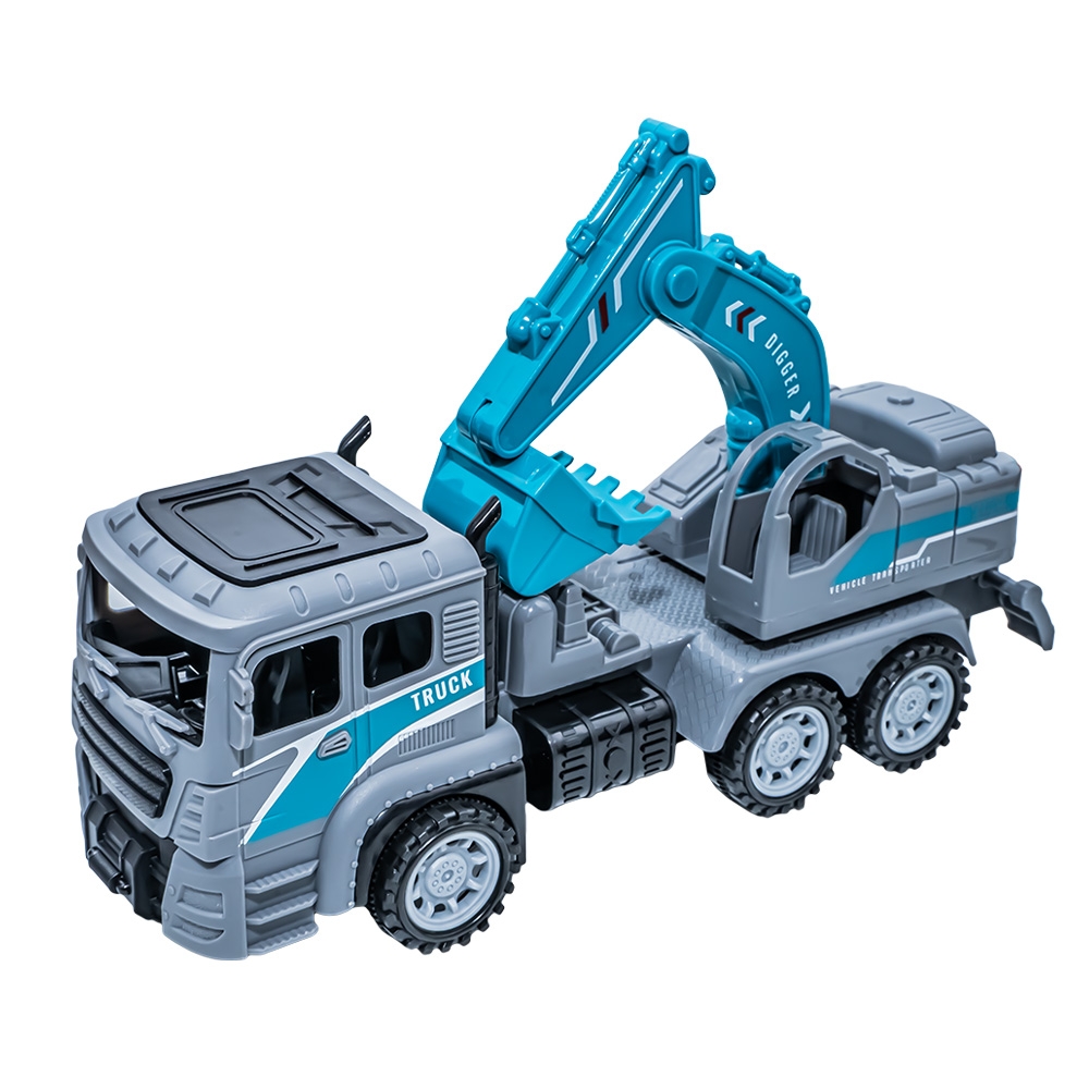Camion - Excavator, cu frictiune, 29x9x16 cm - imagine 4