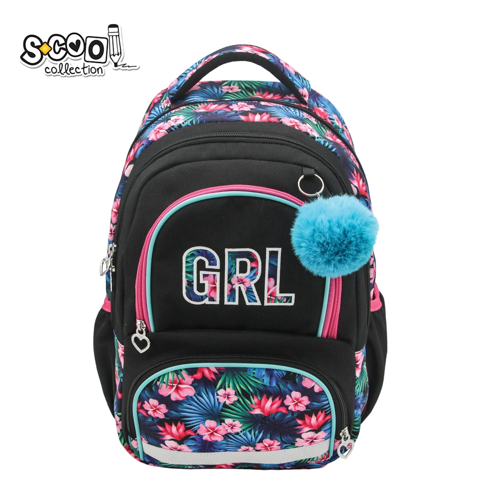 Ghiozdan ergonomic, compartiment laptop, 42x31x16 cm, GRL - S-COOL