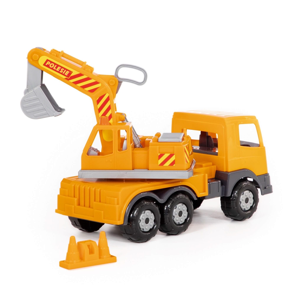 Camion-excavator, 42,5x16,5x24,5 cm, Polesie - imagine 4