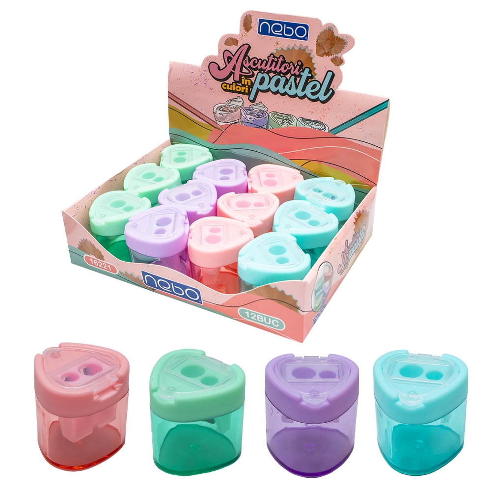 Ascutitoare, culori pastel - NEBO