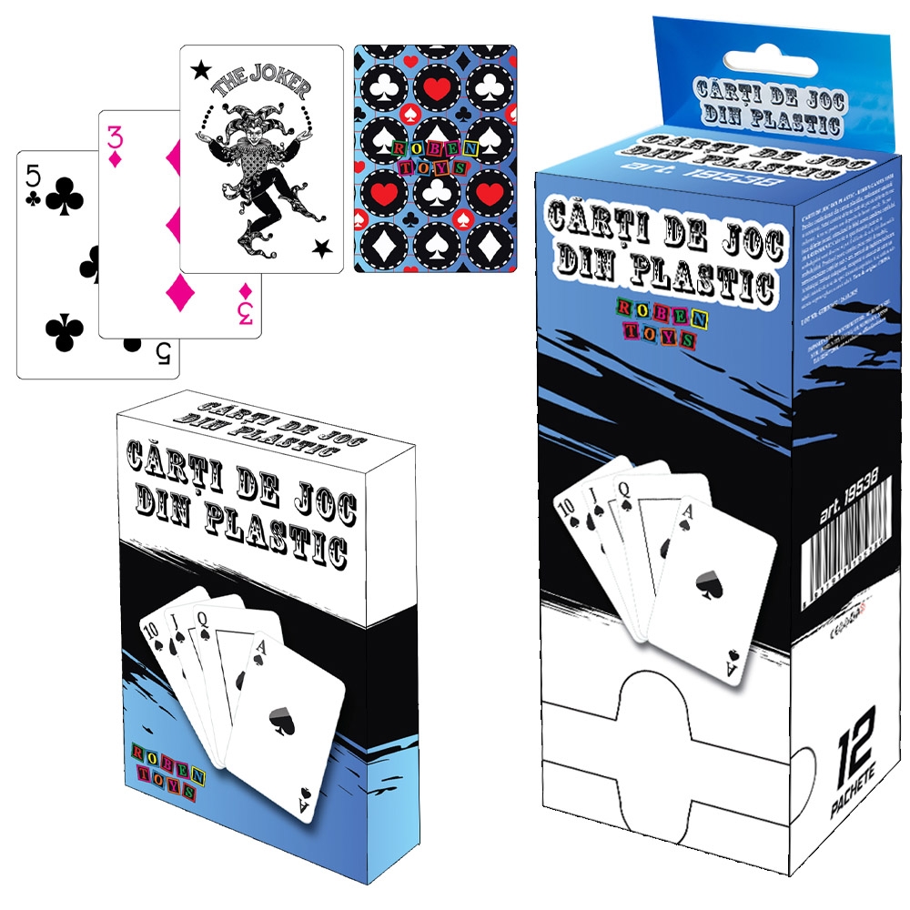 Carti de joc, din plastic - ROBENTOYS