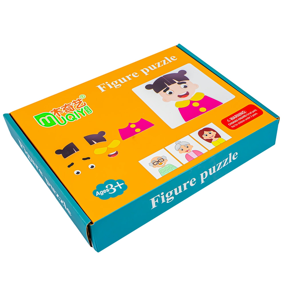 Puzzle magnetic, din lemn, Meserii/Familie - imagine 2