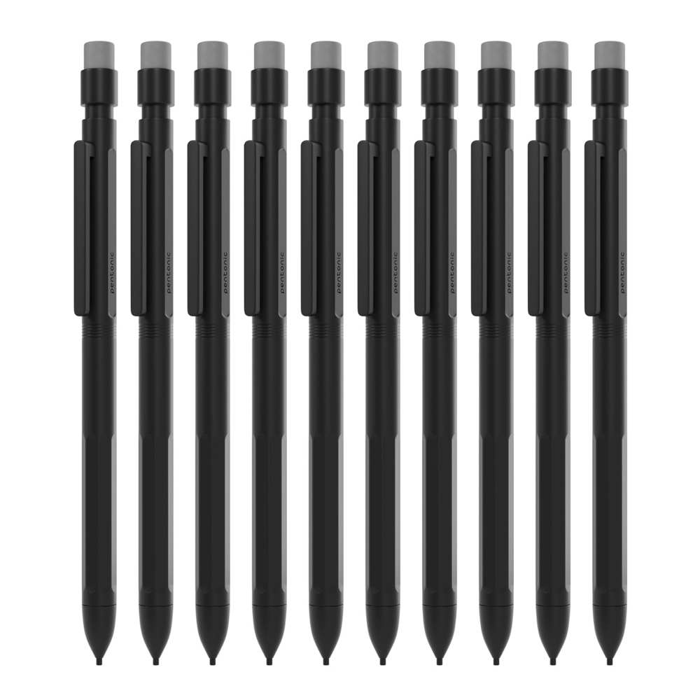 Creion mecanic Pentonic, 0.7 mm, Negru - LINC - imagine 3