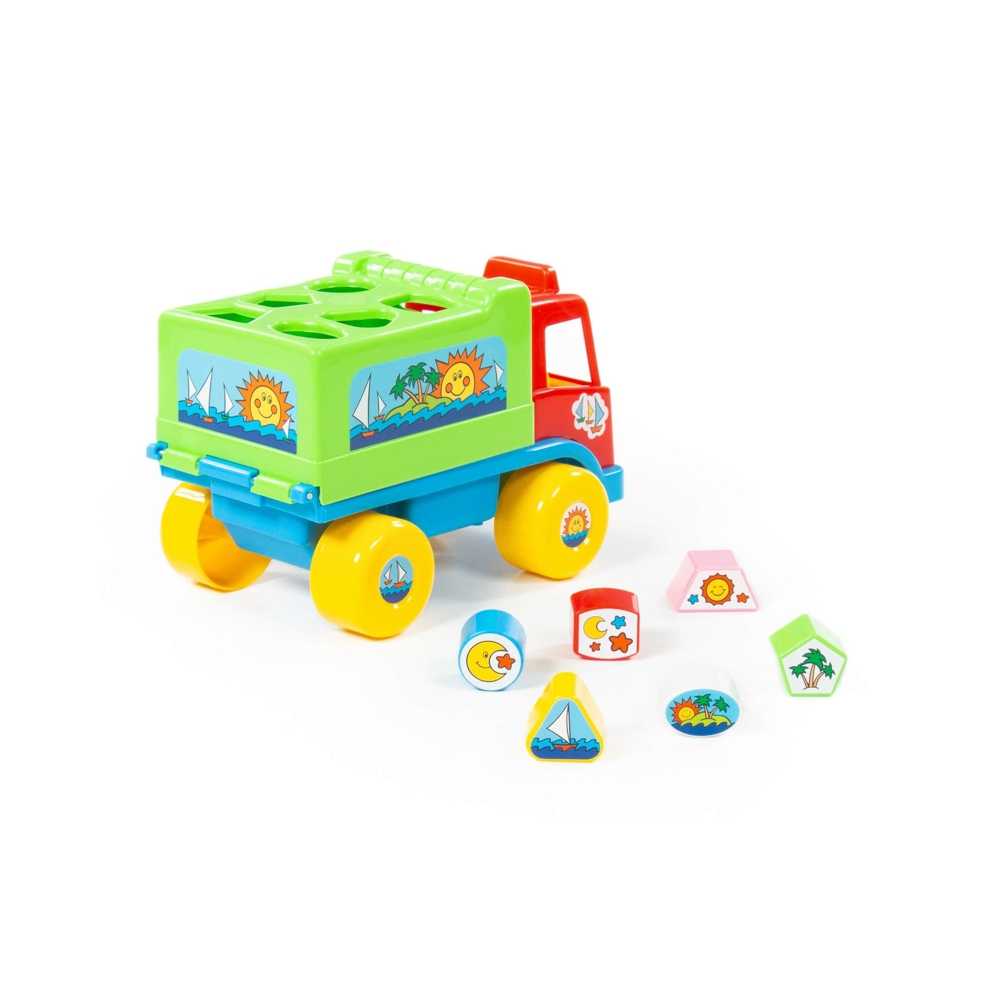 Camion educativ+forme, 26x16x17 cm, Cavallino - imagine 4