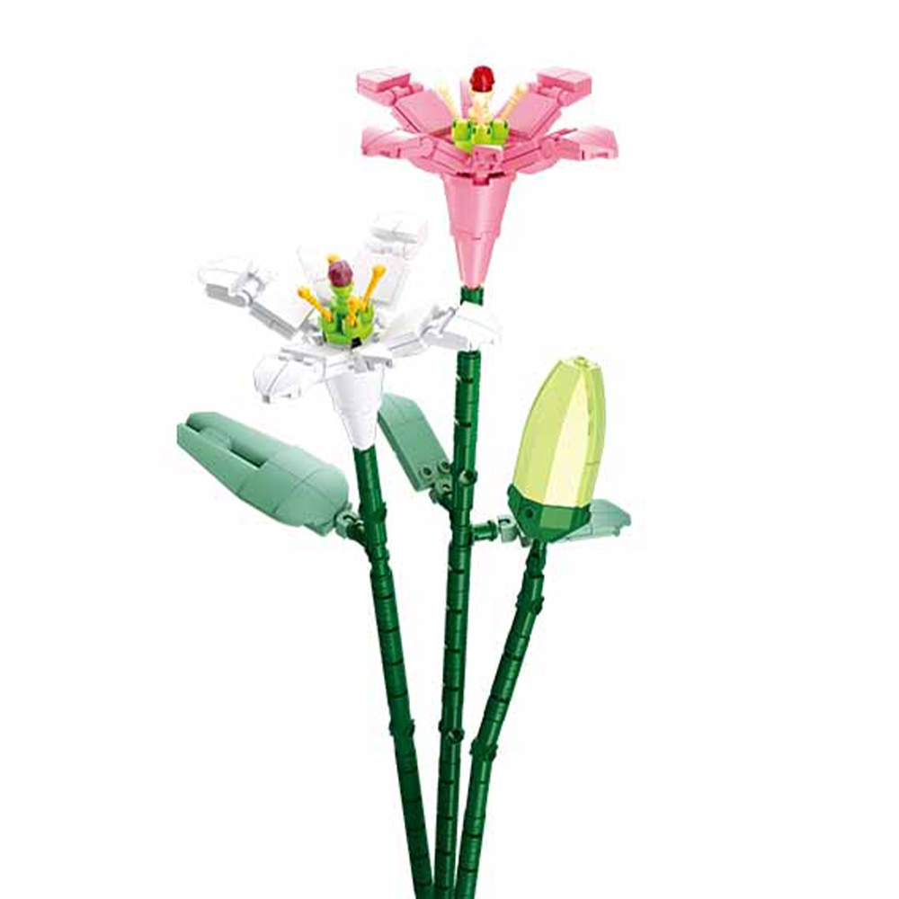 Set de Constructie Flowers, 247 piese, Crin - Sluban - imagine 5