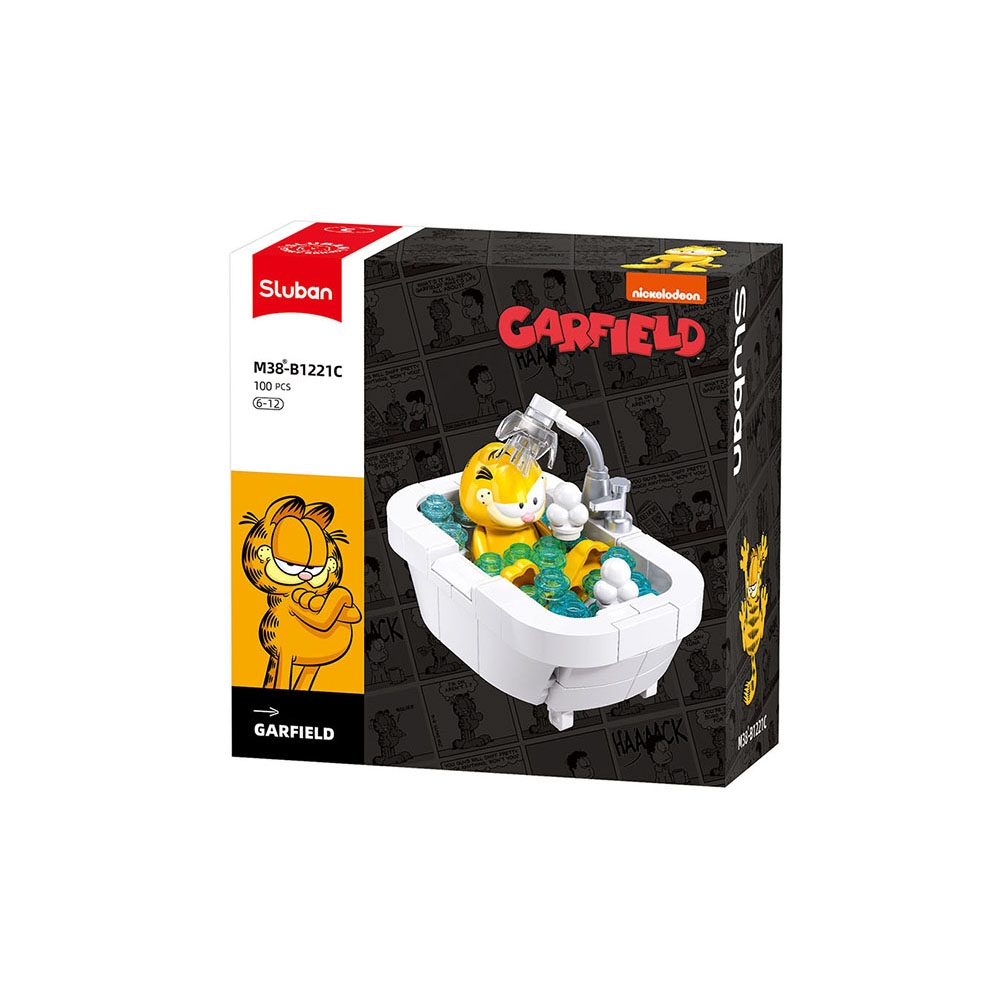 Set de constructie, 6 modele/display, Garfield - Sluban - imagine 7