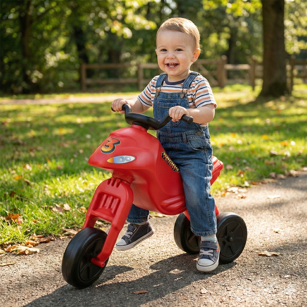 Motocicleta fara pedale, rosie - ROBENTOYS - imagine 3