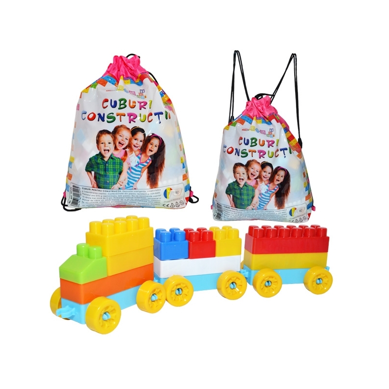 Cuburi constructii in rucsac, 320 piese/570g - ROBENTOYS - imagine 12