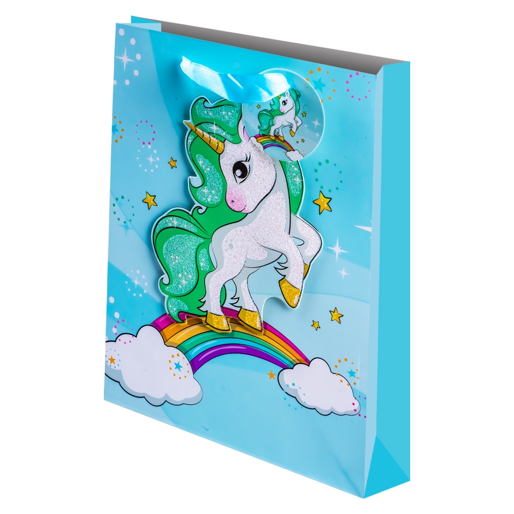 Punga cadou 3D, Unicorn, 17.5x24x8 cm - imagine 3