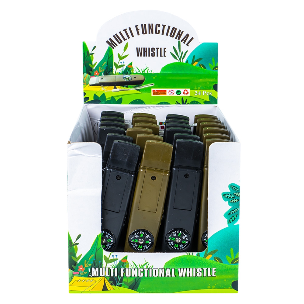 Fluier 4 in 1, din plastic, cu lumina - imagine 5